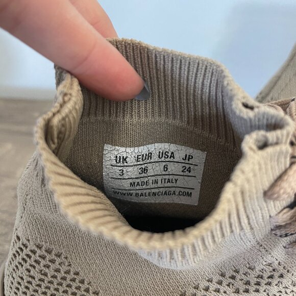 Balenciaga Speed 2.0 Lace-up Knit Sneaker in Beige size 36 - Picture 8 of 8
